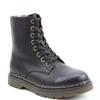 HEAVENLY FEET WOMENS ZIP LACE ANKLE BOOT - BLACK